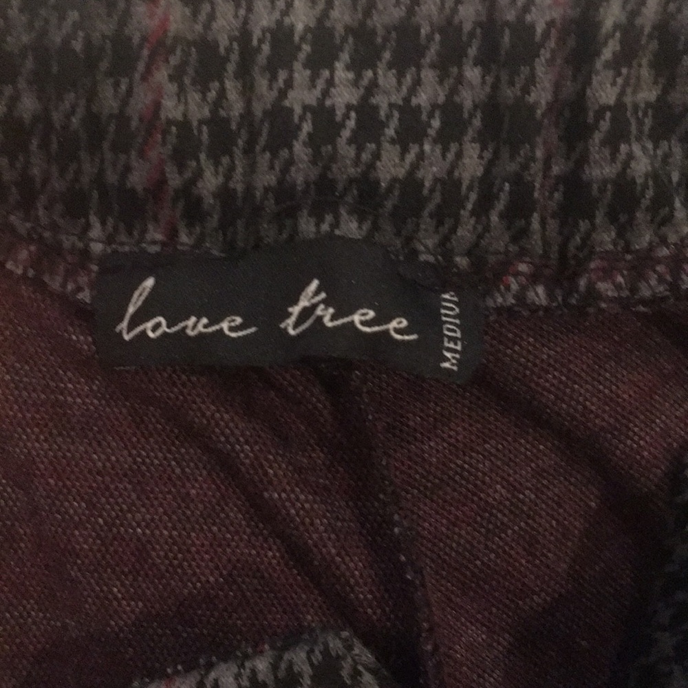 Forever 21 Houndstooth Plaid Knit Ankle Pants - Picture 8 of 10